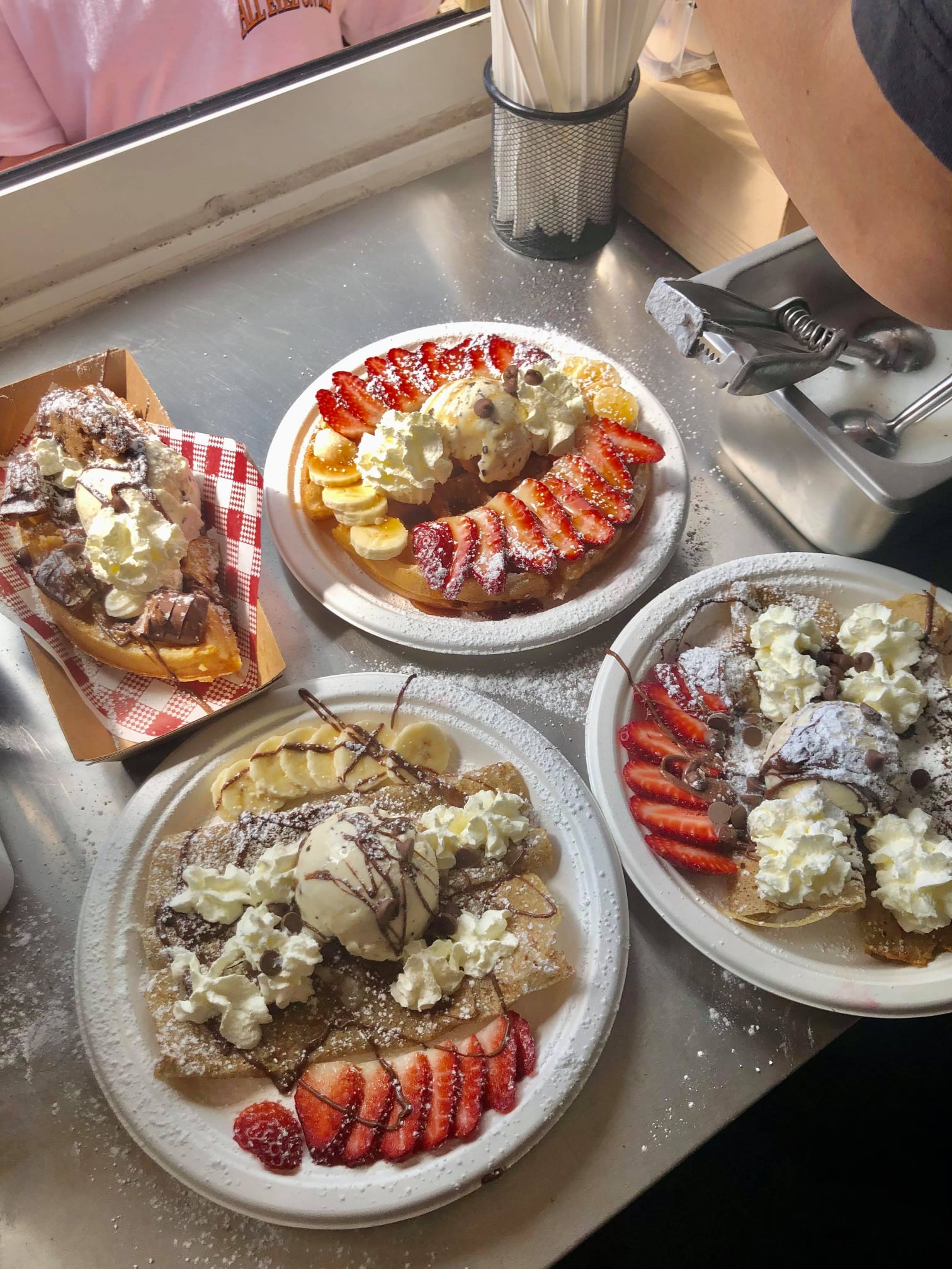 Waffles and pancakes spread